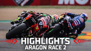 WorldSBK Race 2 Highlights  2022 Aragon Round [upl. by Lorolla579]