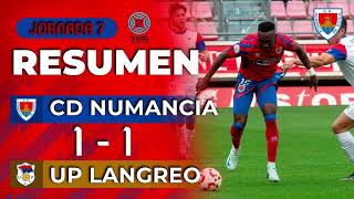 Resumen CD Numancia  11  UP Langreo [upl. by Schulman]