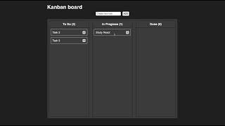 Kanban board Reactjs  TypeScript [upl. by Nelehyram]