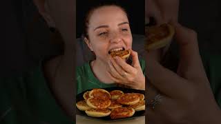 Eating MINI Pizza Mukbang ASMR [upl. by Meekahs513]