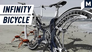 Built Without Wheels This Infinity Bike Looks To Start a Revolution  Mashable [upl. by Mitchael]