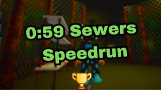 Sewers Beaten in UNDER ONE MINUTE  Roblox Piggy Squad Glitch Speedrun [upl. by Rasure]