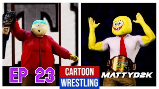 SPONGEBOB VS CARTMAN WWE2K23 Cartoon Wrestling Ep 23 [upl. by Ennywg]