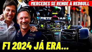 ADEUS À LUTA 😱 MERCEDES REVELA TEMOR CONTRA A RED BULL EM 2024 NA FORMULA 1 [upl. by Dloreg530]