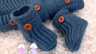 ✅Selanik Örgü Modelli Patik Yapımı 2 Yaş 🧿 knitting bebekpatiği easycrochet [upl. by Nednil]