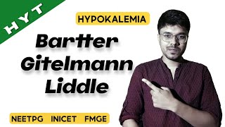 Bartter Gitelmann Liddles Syndrome  Hypokalemia  Medicine  HYT  NEETPG  INICET  FMGE [upl. by Aliled]