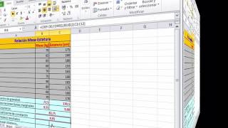 Excel aplicado a Estadística Bidimensional de 1º BS I [upl. by Lada542]