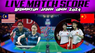 🔴 Live Badminton Pearly TanThinaah Muralitharan vs Liu ShengshuTan Ning  JAPAN OPEN 2024 [upl. by Rouvin]