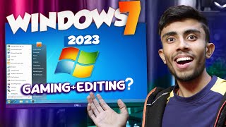 Trying Gaming amp Editing on Windows 7 2023⚡Result is Going to Shock You [upl. by Nahtiek]