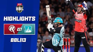 Melbourne Renegades v Brisbane Heat  BBL13 [upl. by Ahseital]