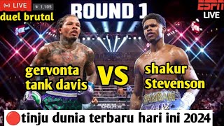 🔴duel brutal tinju dunia terbaru 2024‼️shakur Stevenson vs gervonta tank davistinjuduniahariini [upl. by Eusoj]