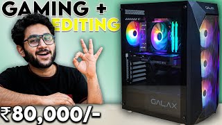 Building A BudgetFriendly PC For Content Creators amp Gamers  Rs80k PC Build [upl. by Eiaj]