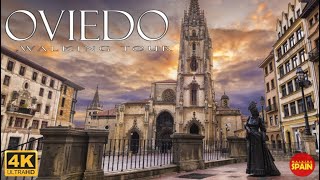 🇪🇸4K OVIEDO Walking Tour  Christmas is coming 🎅  Asturias  spain españa 4kvideo [upl. by Druci]