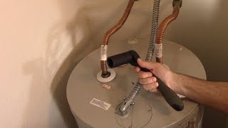 Hot Water Tank Anode Replacement How To Complete AOSmith ECT 55 200 Water Heater [upl. by Ilonka]