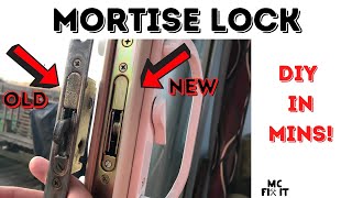 How to Replace a Sliding Glass Door Mortise Lock Complete Guide [upl. by Tessie984]