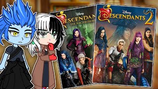 Disney Villains React To Descendants  Gacha react [upl. by Tabby]