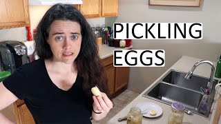 PICKLED EGGS  Using Both Vinegar and Fermenting [upl. by Tirrej]