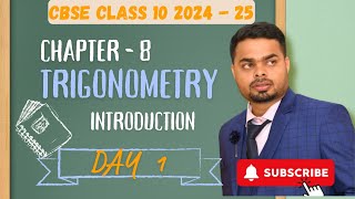 Ch  8 Trigonometric Introduction Cbse Class 10 Day 1 [upl. by Omolhs]