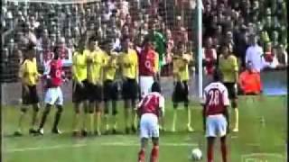 Pires v Liverpool  Free kick [upl. by Einon967]