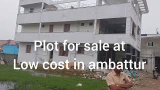 AMBATTUR PLOT FOR SALE AT LOW COST [upl. by Darcia872]