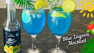 Mapro Lounge Blue Curaçao  Blue Lagoon Mocktail Recipe  Blue Curaçao Lemonade Recipe Blue Lagoon [upl. by Hedberg]