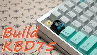 I build a custom keyboard KBD75 with Lubed Gateron Yellow [upl. by Yeliah255]