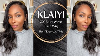 Klaiyi Body Wave Wig Review  Best quotEverydayquot Hair [upl. by Arhez]