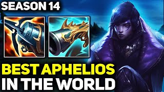 RANK 1 BEST APHELIOS IN SEASON 14  AMAZING GAMEPLAY  League of Legends [upl. by Senzer]