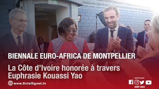 Biennale EuroAfrica de Montpellier  la Côte d’Ivoire honorée à travers Euphrasie Kouassi Yao [upl. by Rosina]