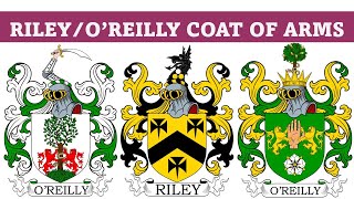 Riley amp OReilly Coat of Arms amp Family Crest  Symbols Bearers History [upl. by Ayamat102]