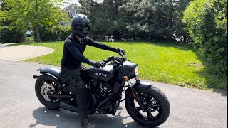 Indian Scout Bobber sounds amazing  Release the monster [upl. by Atsylac974]