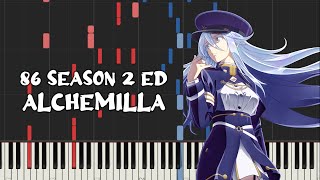 86 Season 2 Ed  Alchemilla by Regal Lily Piano Tutorial amp Sheet Music [upl. by Obaza]