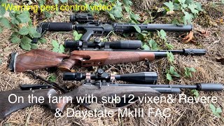 On the farm with Agt vixen Daystate Revere amp Daystate MKIII FAC airgunning pestcontrol airgun [upl. by Shaylah]