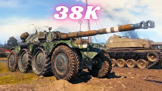 38K Spot  Damage with Panhard EBR 105  18K amp EBR 105  20K World of Tanks Replays [upl. by Nylhsa]