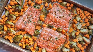 Honey Garlic Salmon amp Veggies Meal Prep  Episode 158 [upl. by Onaivlis715]