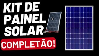 Kit de Painel Solar Completo Recarregável 300W 1224V  Melhor CustoBenefício [upl. by Atnoid]