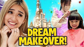 Our Daughter Gets her DREAM MAKEOVER at Disneyland [upl. by Cyndi]