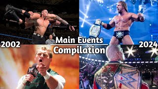 All Of WWE PPV Main Events Match Card Compilation 2002  2024 [upl. by Marcela]