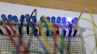 Part A Basic working of 4017  Cascade and make 25 LED chaser circuit [upl. by Namrej476]