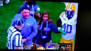 Joey Conners levels Joe Burrow UFC big hit LSU [upl. by Ahsratan]