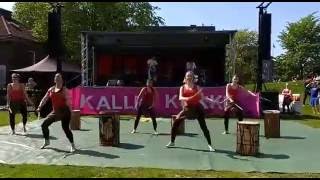 Sorsornet dundun dance Kallio Kukkii Festival 2016 [upl. by Ahsotan454]