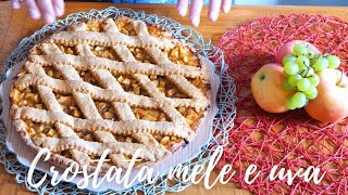 CROSTATA CON LE MELE E LA MARMELLATA D UVA  RICETTA FACILE E VELOCE [upl. by Nort646]