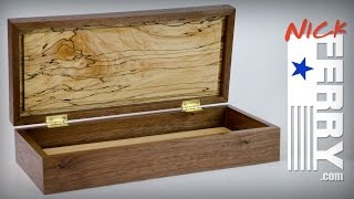 Ⓕ Walnut And Spalted Maple Keepsake Box ep69 [upl. by Homans]