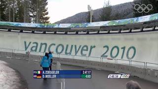 Moeller  Mens Luge Singles  Vancouver 2010 Winter Olympic Games [upl. by Aihsirt441]