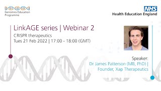 CRISPR therapeutics a LinkAGE webinar [upl. by Irrehs]