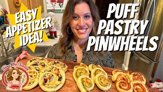 Easy Appetizer Recipe Puff Pastry Pinwheels  Tara the Foodie [upl. by Helsa]