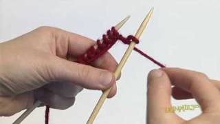 How to Make a Knit Stitch EnglishStyle For Dummies [upl. by Atinrahc910]