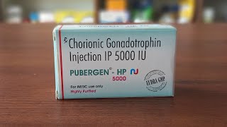 PUBERGENHP5000  Chrionic Gonadotropin Injection IP5000 IU  औरतो और पुरुषो के infertility की दवा [upl. by Harrus83]