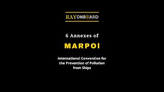 Marpol Annexes [upl. by Nylqcaj]