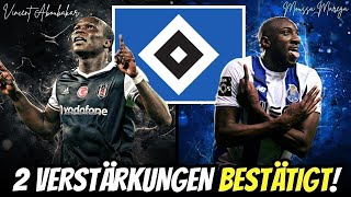 DOPPELSCHLAG Marega und Aboubakar KOMMEN zum HSV  HSV NACHRICHTEN [upl. by Roddy]